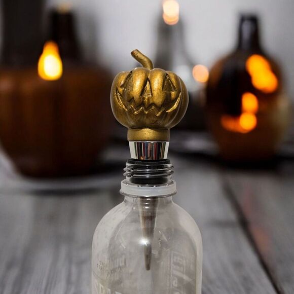 Fall Halloween Pumpkin Theme Wine Bottle Stopper/preserver - Picture 1 of 4